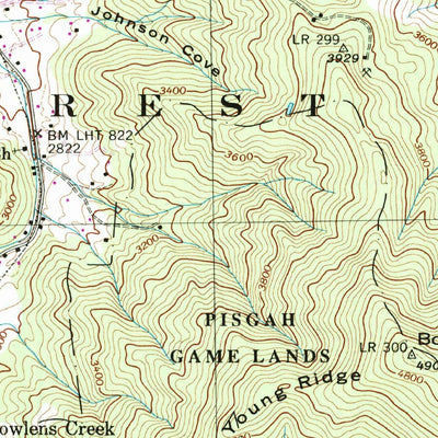 United States Geological Survey Burnsville, NC (1998, 24000-Scale) digital map