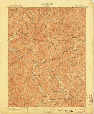 United States Geological Survey Burnsville, WV (1906, 62500-Scale) digital map