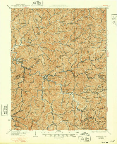 United States Geological Survey Burnsville, WV (1927, 62500-Scale) digital map