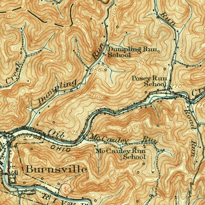 Burnsville, WV (1927, 62500-Scale) Map by United States Geological ...