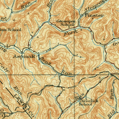 Burnsville, WV (1927, 62500-Scale) Map by United States Geological ...