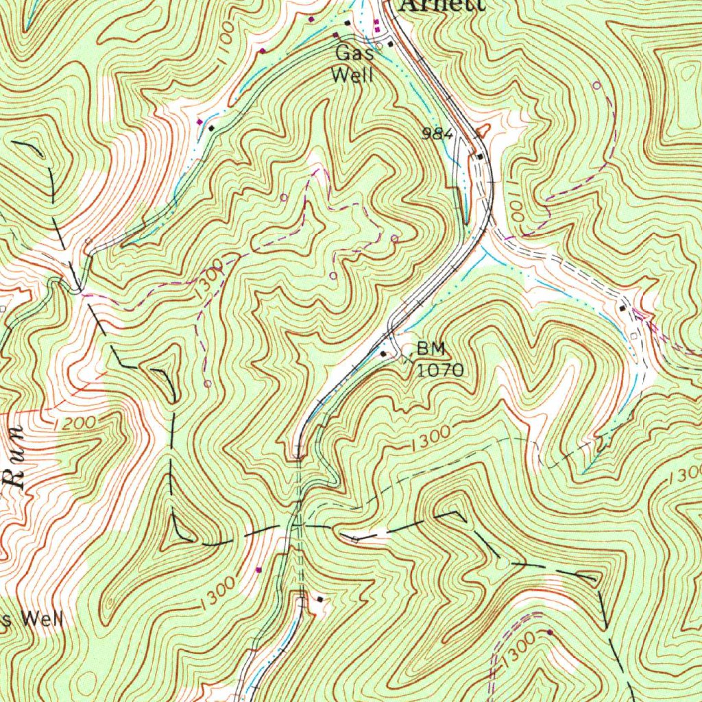 Burnsville, WV (1965, 24000-Scale) Map by United States Geological ...