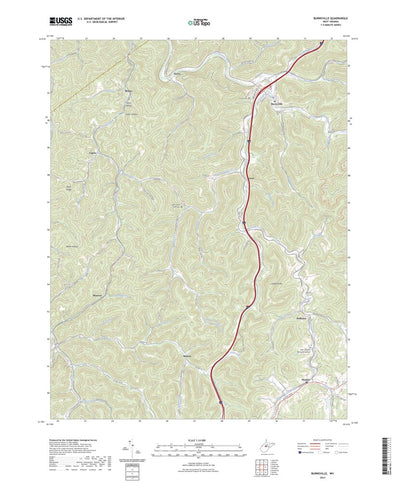 United States Geological Survey Burnsville, WV (2023, 24000-Scale) digital map