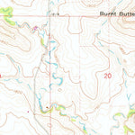 United States Geological Survey Burnt Butte, ND (1962, 24000-Scale) digital map