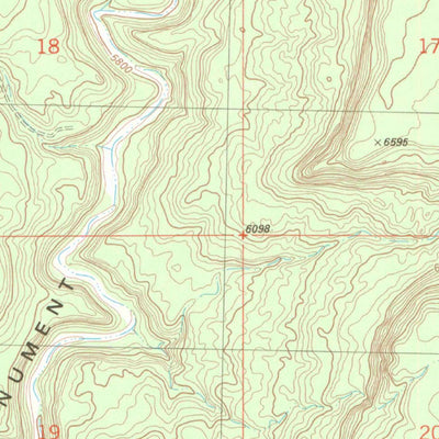 United States Geological Survey Burnt Cabin Creek, CO-UT (1985, 24000-Scale) digital map