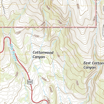 United States Geological Survey Burnt Cabin Gorge, UT (2020, 24000-Scale) digital map