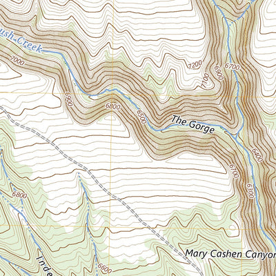 United States Geological Survey Burnt Cabin Gorge, UT (2023, 24000-Scale) digital map