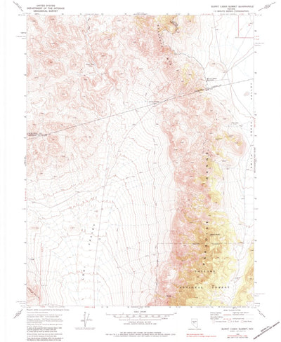 United States Geological Survey Burnt Cabin Summit, NV (1969, 24000-Scale) digital map