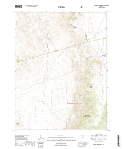 United States Geological Survey Burnt Cabin Summit, NV (2021, 24000-Scale) digital map