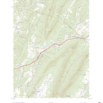 United States Geological Survey Burnt Cabins, PA (2023, 24000-Scale) digital map