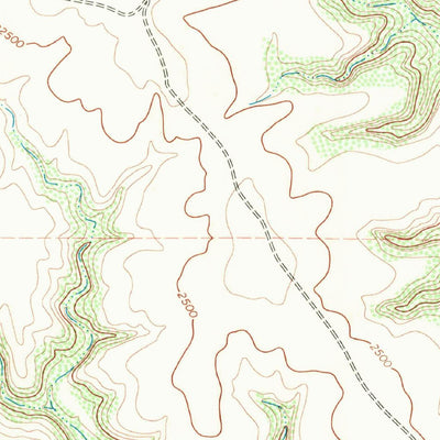 United States Geological Survey Burnt Canyon, TX (1967, 24000-Scale) digital map