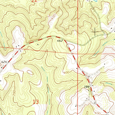 United States Geological Survey Burnt Corn, AL (1971, 24000-Scale) digital map