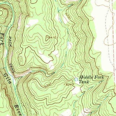 United States Geological Survey Burnt Corral Canyon, NM (1967, 24000-Scale) digital map