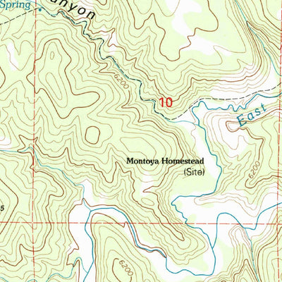 United States Geological Survey Burnt Corral Canyon, NM (1999, 24000-Scale) digital map