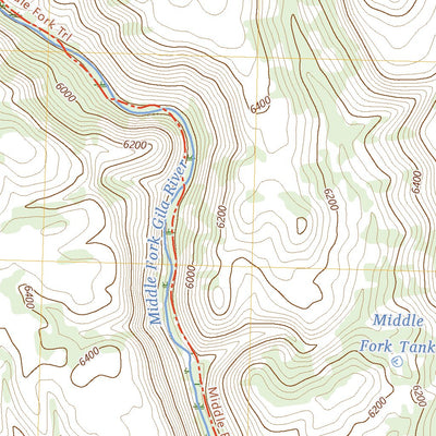 United States Geological Survey Burnt Corral Canyon, NM (2023, 24000-Scale) digital map