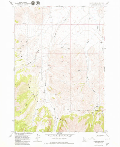 United States Geological Survey Burnt Creek, ID (1967, 24000-Scale) digital map