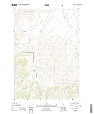 United States Geological Survey Burnt Creek, ID (2020, 24000-Scale) digital map