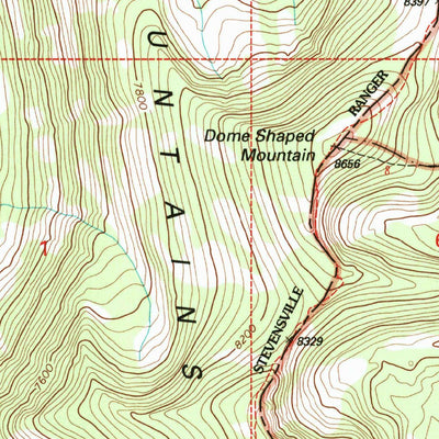 United States Geological Survey Burnt Fork Lake, MT (1998, 24000-Scale) digital map