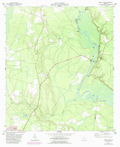 United States Geological Survey Burnt Fort, GA (1978, 24000-Scale) digital map
