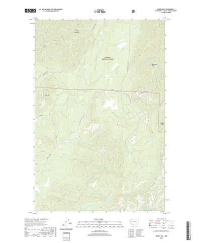 United States Geological Survey Burnt Hill, WA (2020, 24000-Scale) digital map