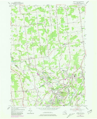 United States Geological Survey Burnt Hills, NY (1954, 24000-Scale) digital map