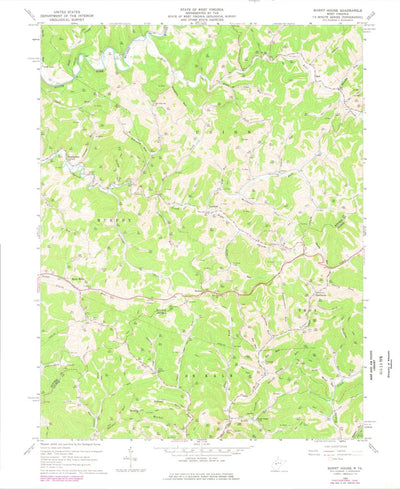 United States Geological Survey Burnt House, WV (1964, 24000-Scale) digital map