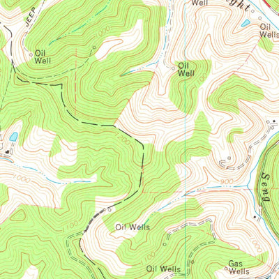 United States Geological Survey Burnt House, WV (1964, 24000-Scale) digital map