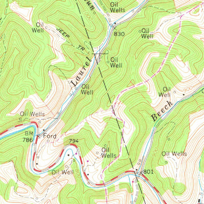 United States Geological Survey Burnt House, WV (1964, 24000-Scale) digital map