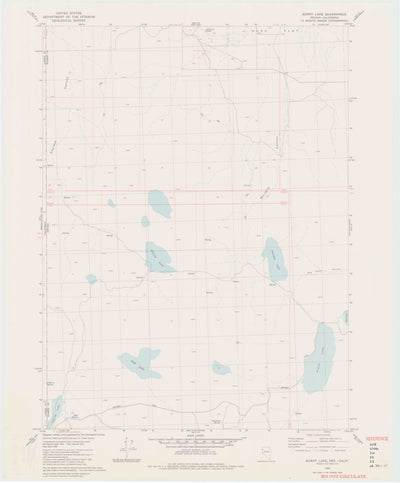 United States Geological Survey Burnt Lake, NV-CA (1980, 24000-Scale) digital map