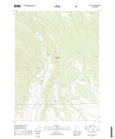 United States Geological Survey Burnt Mill Spring, UT (2020, 24000-Scale) digital map