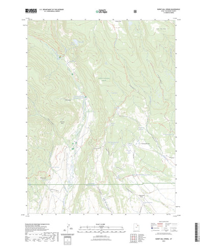 United States Geological Survey Burnt Mill Spring, UT (2023, 24000-Scale) digital map
