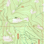 United States Geological Survey Burnt Mountain, MT (1996, 24000-Scale) digital map