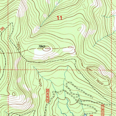United States Geological Survey Burnt Mountain, MT (1996, 24000-Scale) digital map