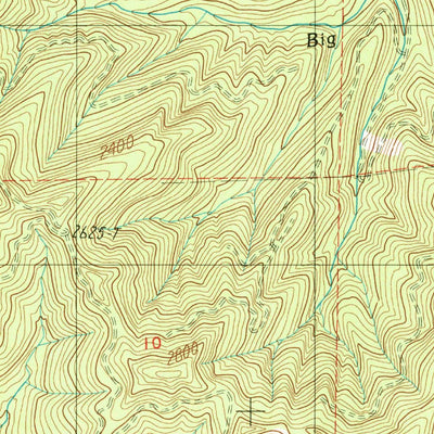 United States Geological Survey Burnt Mountain, OR (1986, 24000-Scale) digital map
