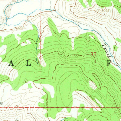 United States Geological Survey Burnt Mountain, WY (1965, 24000-Scale) digital map