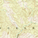 United States Geological Survey Burnt Peak, CA (1958, 24000-Scale) digital map