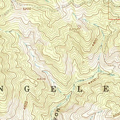 United States Geological Survey Burnt Peak, CA (1958, 24000-Scale) digital map