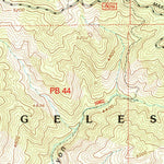 United States Geological Survey Burnt Peak, CA (1995, 24000-Scale) digital map