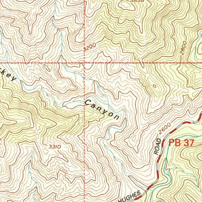 United States Geological Survey Burnt Peak, CA (1995, 24000-Scale) digital map