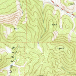 United States Geological Survey Burnt Peak, UT (1971, 24000-Scale) digital map