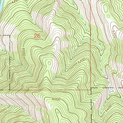 United States Geological Survey Burnt Ridge, MT (1964, 24000-Scale) digital map