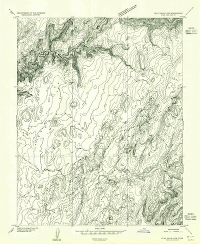 United States Geological Survey Burnt Spring, UT (1954, 24000-Scale) digital map