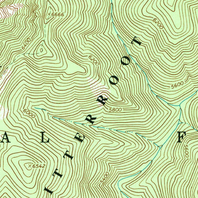 United States Geological Survey Burnt Strip Mountain, ID (1966, 24000-Scale) digital map
