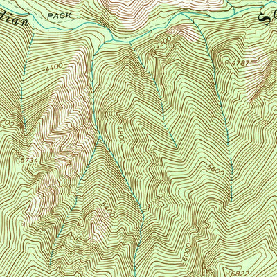 United States Geological Survey Burnt Strip Mountain, ID (1966, 24000-Scale) digital map