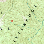 United States Geological Survey Burnt Strip Mountain, ID (1998, 24000-Scale) digital map