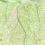 United States Geological Survey Burnt Strip Mountain, ID (1998, 24000-Scale) digital map