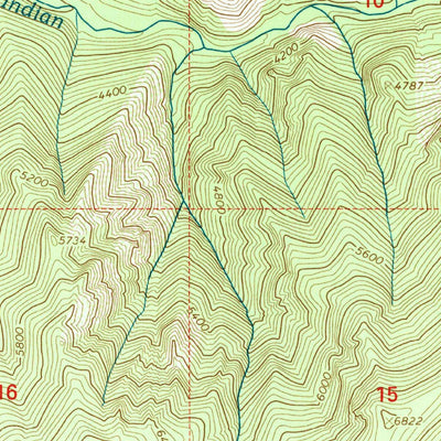 United States Geological Survey Burnt Strip Mountain, ID (1998, 24000-Scale) digital map
