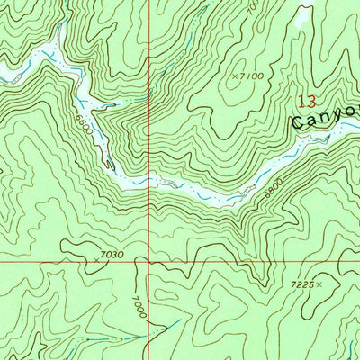 United States Geological Survey Burnt Timber Canyon, UT (1966, 24000-Scale) digital map