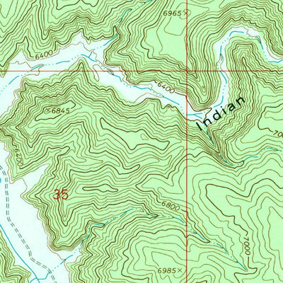 United States Geological Survey Burnt Timber Canyon, UT (1966, 24000-Scale) digital map