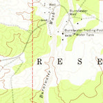 United States Geological Survey Burntwater Wash, AZ (1971, 24000-Scale) digital map